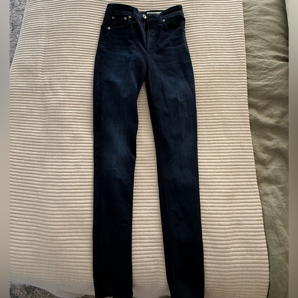 rag & bone Women's Dark Blue Skinny Jeans